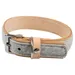 Das Lederband Hundehalsband Norden Grey/Natural
