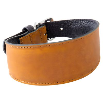 Das Lederband Windhundhalsband Vancouver Maroon/Black
