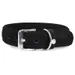 Das Lederband Hundehalsband Toronto schwarz/schwarz