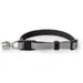 Das Lederband Katzenhalsband mit Klick-Verschluss Silver reflective/Black