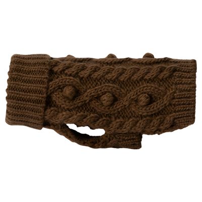 PAIKKA Hunde Strickpullover "Handmade Knit Sweater" camel