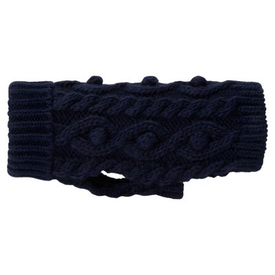 PAIKKA Hunde Strickpullover "Handmade Knit Sweater" navy