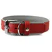 Das Lederband Hundehalsband Firenze carnelian/stone
