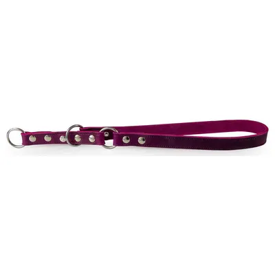Das Lederband Zughalsband mit Stop Weinheim Violet Das Lederband Zughalsband mit Stop Weinheim Violet