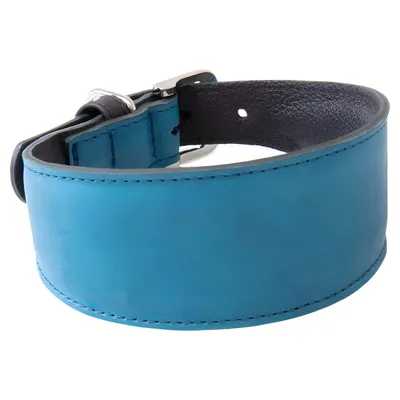 Das Lederband Windhundhalsband Vancouver Petrol/Black Das Lederband Windhundhalsband Vancouver Petrol/Black