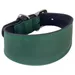 Das Lederband Windhundhalsband Vancouver Hunting Green/Black