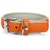 Das Lederband Hundehalsband Amsterdam orange/grey Das Lederband Hundehalsband Amsterdam orange/grey