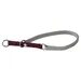 Das Lederband Zughalsband mit Stop Amsterdam Merlot/Grey