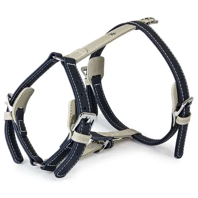 Das Lederband Geschirr Amsterdam Navy/Grey Das Lederband Geschirr Amsterdam Navy/Grey