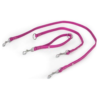 Das Lederband Universal Hundeleine Barcelona Rose-Violet