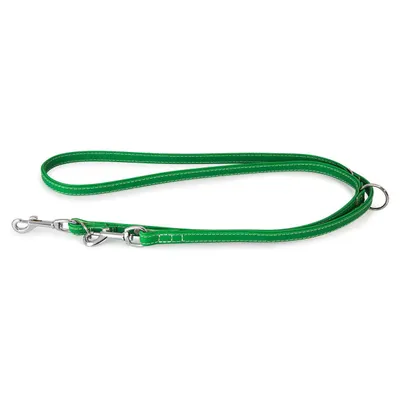 Das Lederband Hunde Führleine Barcelona Summer-Green Das Lederband Hunde Führleine Barcelona Summer-Green