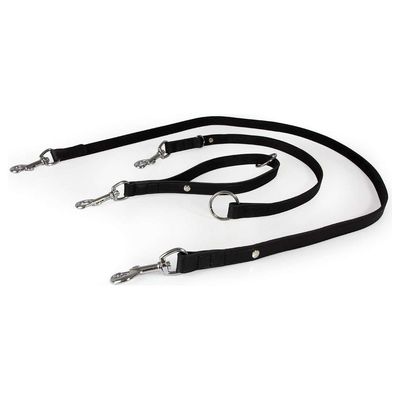 Das Lederband Universal Hundeleine Weinheim Black