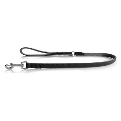 Das Lederband Hundeleine New York schwarz/stone