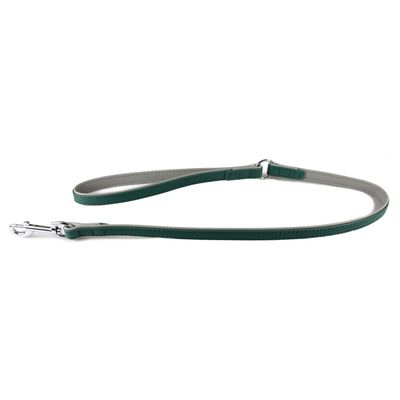 Das Lederband Hundeleine New York forest/stone