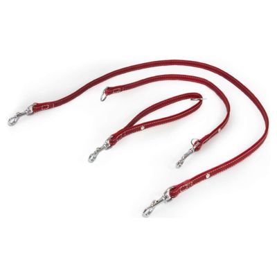 Das Lederband Universal Hundeleine Barcelona Indian-Red