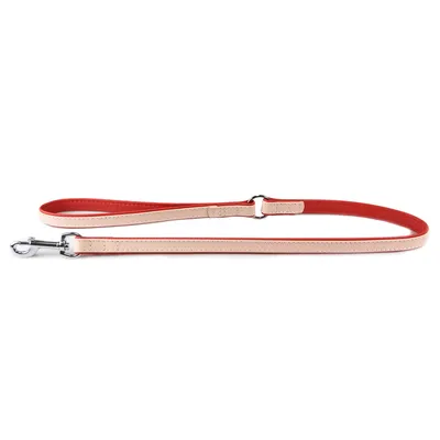 Das Lederband Hundeleine Firenze rosy/rubyred Das Lederband Hundeleine Firenze rosy/rubyred