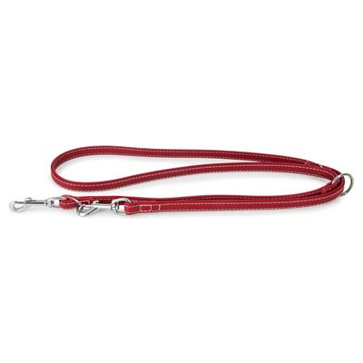 Das Lederband Hunde Führleine Barcelona Indian-Red