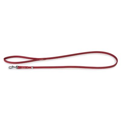 Das Lederband Hundeleine Barcelona Indian-Red
