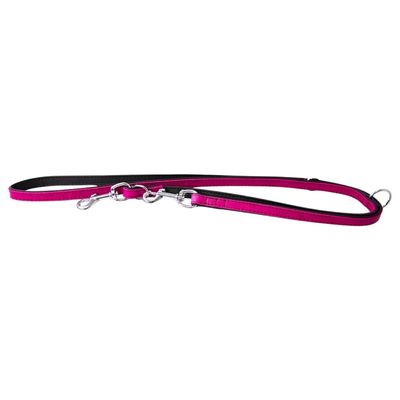 Das Lederband Hundeführleine Vancouver Violet/Black