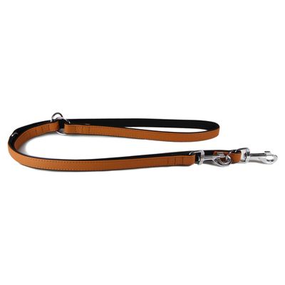 Das Lederband Hunde Führleine Granada walnut/black