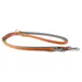 Das Lederband Hunde Führleine New York orange/stone