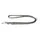 Das Lederband Hundeleine Amsterdam grey/grey