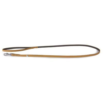 Das Lederband Hundeleine Amsterdam Caramel/Lava