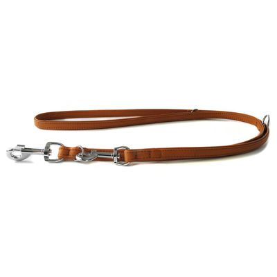 Das Lederband Hunde Führleine Denver cognac/cognac