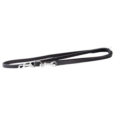 Das Lederband Hundeführleine Vancouver Black/Black