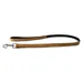 Das Lederband Hundeleine Roma sand/schwarz