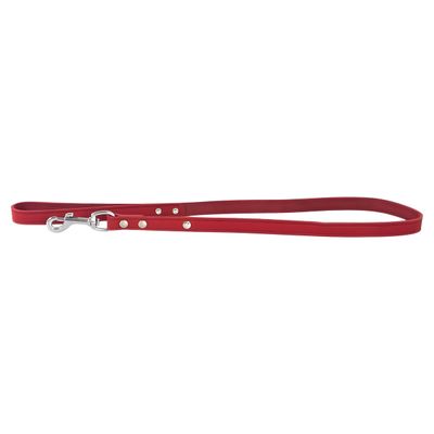 Das Lederband Hundeleine Weinheim Red