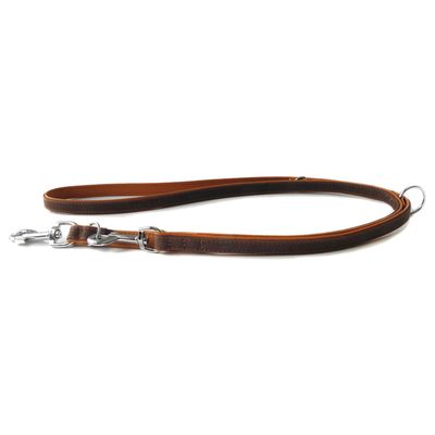 Das Lederband Hunde Führleine Roma mocca/cognac