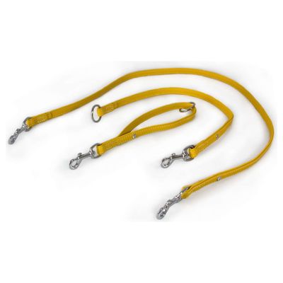 Das Lederband Universal Hundeleine Barcelona Vibrant-Yellow