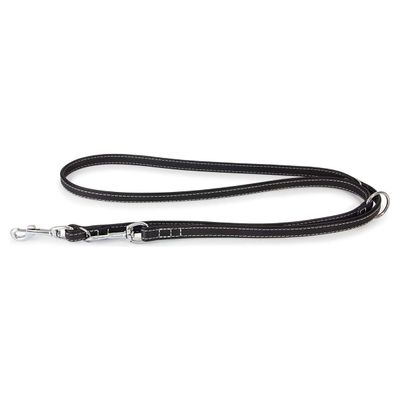 Das Lederband Hunde Führleine Barcelona Black