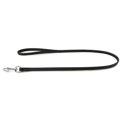 Das Lederband Hundeleine Denver schwarz/schwarz
