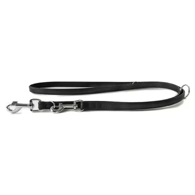 Das Lederband Hunde Führleine Denver schwarz/schwarz Das Lederband Hunde Führleine Denver schwarz/schwarz