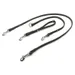 Das Lederband Universal Hundeleine Boston schwarz/schwarz