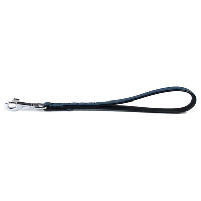 Das Lederband Hundekurzführer Granada opal/black