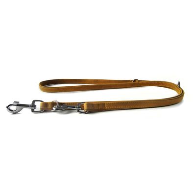 Das Lederband Hunde Führleine Boston sand/sand