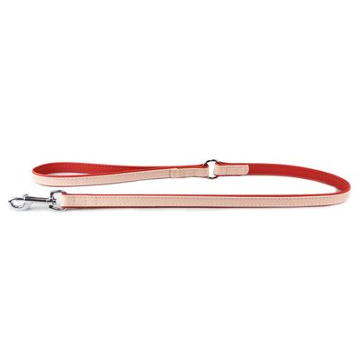 Das Lederband Hundeleine Firenze rosy/rubyred