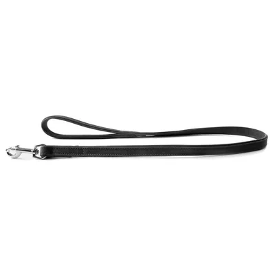 Das Lederband Hundeleine Boston schwarz/schwarz Das Lederband Hundeleine Boston schwarz/schwarz
