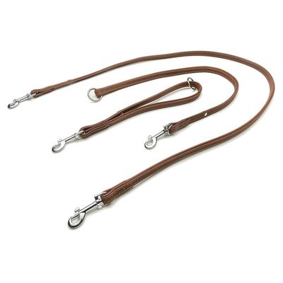 Das Lederband Universal Hundeleine Boston mocca/mocca