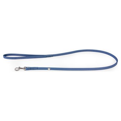 Das Lederband Hundeleine Cannes Saphire