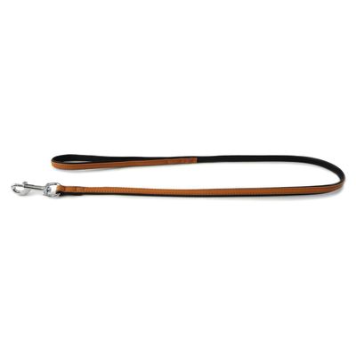 Das Lederband Hundeleine Denver cognac/schwarz
