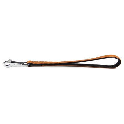 Das Lederband Hundekurzführer Granada walnut/black