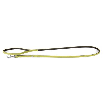 Das Lederband Hundeleine Amsterdam Lime/Lava