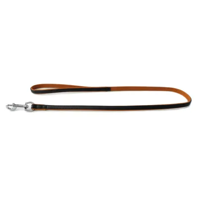 Das Lederband Hundeleine Denver schwarz/cognac Das Lederband Hundeleine Denver schwarz/cognac