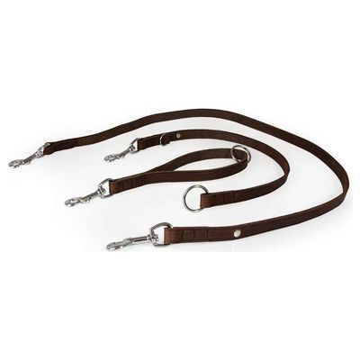 Das Lederband Universal Hundeleine Weinheim Mocca