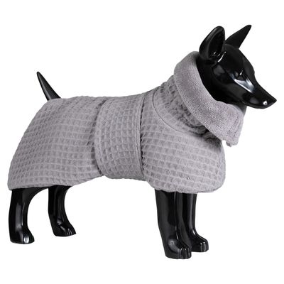 PAIKKA Hunde Bademantel "Drying Coat Spa" grau