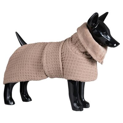 PAIKKA Hunde Bademantel "Drying Coat Spa" taupe